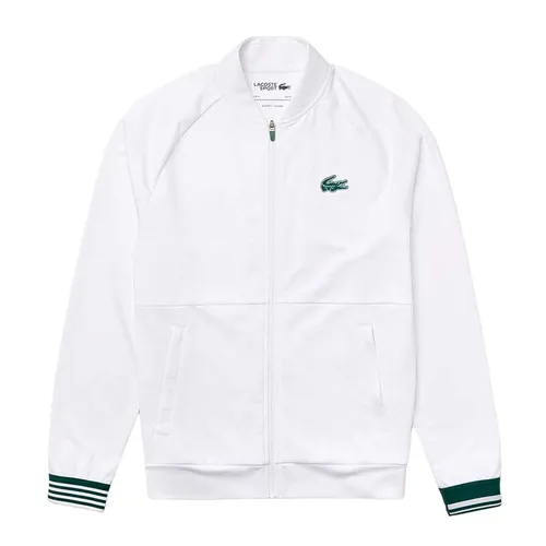 Lacoste Áo khoác Vải cao cấp Mỹ - Áo Khoác Nam Lacoste Men's Sport Technical Zip Sweatshirt SH6974-00 Màu Trắng Size 5 - Vua Hàng Hiệu