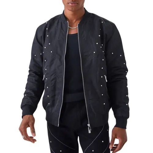 Áo Khoác Nam Boohooman Tán Đinh BMM59751 Màu Đen Size XS - Thời trang - Vua Hàng Hiệu