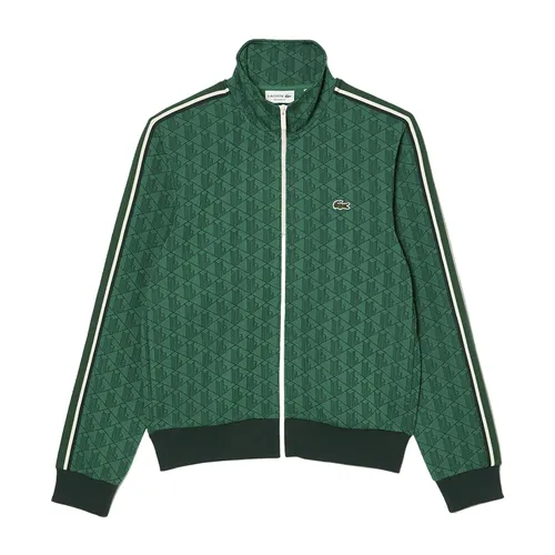 Áo Khoác Nam Lacoste Men's Paris Monogram Zip-Up Sweatshirt SH1368 QIJ Màu Xanh Green Size 3 - Thời trang - Vua Hàng Hiệu