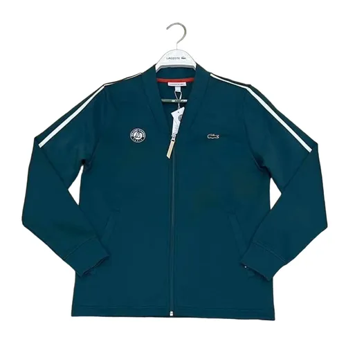 Áo Khoác Nỉ Nam Lacoste Men's Sport Roland Garros V-Neck Zip Sweatshirt Màu Xanh Green Size 3 - Thời trang - Vua Hàng Hiệu