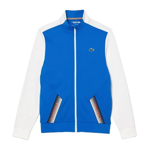 Áo Khoác Nỉ Nam Lacoste Graphic Full Zip Slim Fit Long Sleeve Track Jacket Màu Trắng - Xanh Size 3 - Thời trang - Vua Hàng Hiệu
