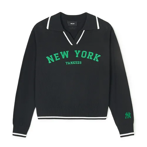 MLB Korea Áo len - Áo Len Nữ MLB Varsity New York Yankees 3FKPV0141-50BKS Màu Đen - Vua Hàng Hiệu