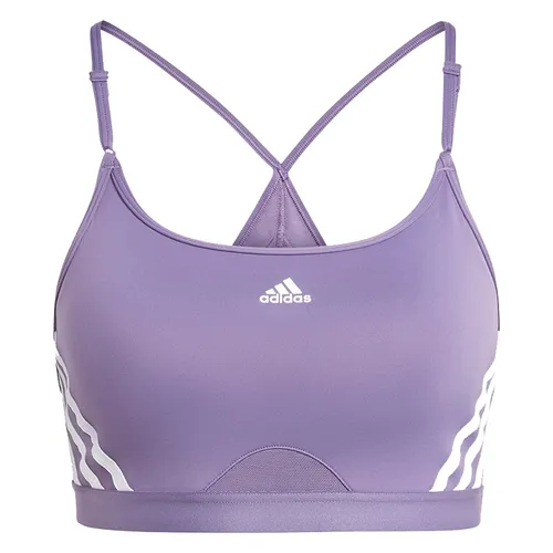 Adidas - Áo Ngực Thể Thao Nữ Adidas Aeroreact Training Light-Support 3S Bra IL6699 Màu Tím Size ASB - Vua Hàng Hiệu