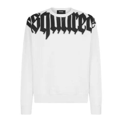 Áo Nỉ Nam Dsquared2 Sweater S74GU0761S25551100 Màu Trắng Size XS
