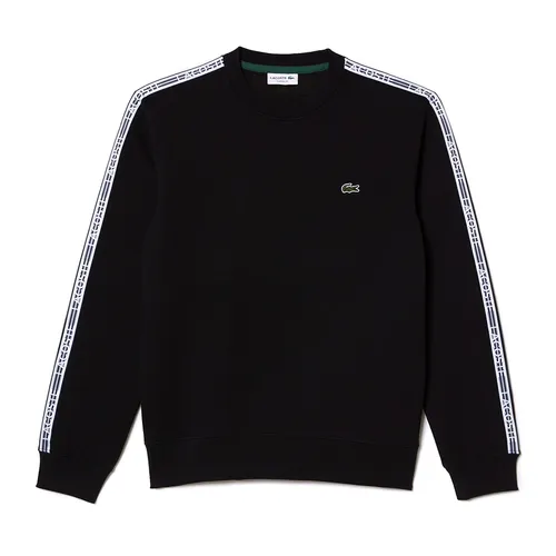 Áo Nỉ Nam Lacoste Classic Fit Logo Stripe Flannel Sweater SH5073 031 Màu Đen Size 4 - Thời trang - Vua Hàng Hiệu