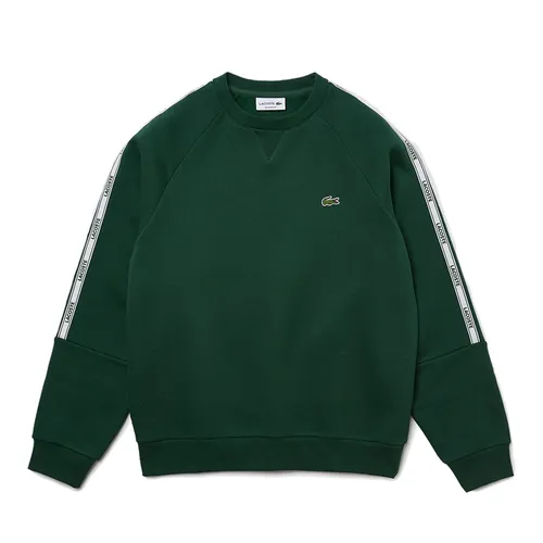 Áo Nỉ Sweater Nam Lacoste Men's Branded Bands Crew Neck Cotton Fleece Sweatshirt SH1213 132 Màu Xanh Green - Thời trang - Vua Hàng Hiệu