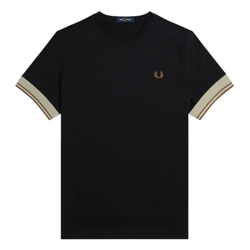 Áo Phông Nam Fred Perry Contrast Cuff T-Shirt M5613-102 Màu Đen Size S - Thời trang - Vua Hàng Hiệu