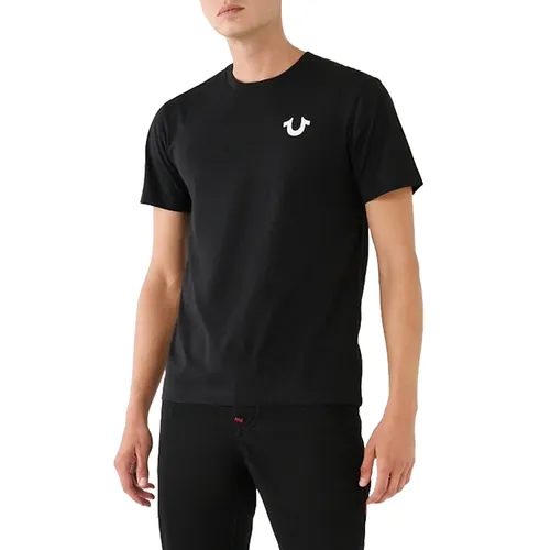True Religion - Áo Phông Nam True Religion Logo Tshirt 107810 TB01 Màu Đen Size S - Vua Hàng Hiệu