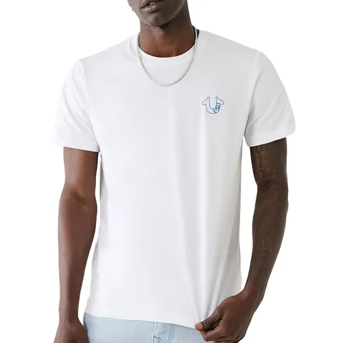 True Religion - Áo Phông Nam True Religion Logo Tshirt 107814 TB01 Màu Trắng Size XS - Vua Hàng Hiệu