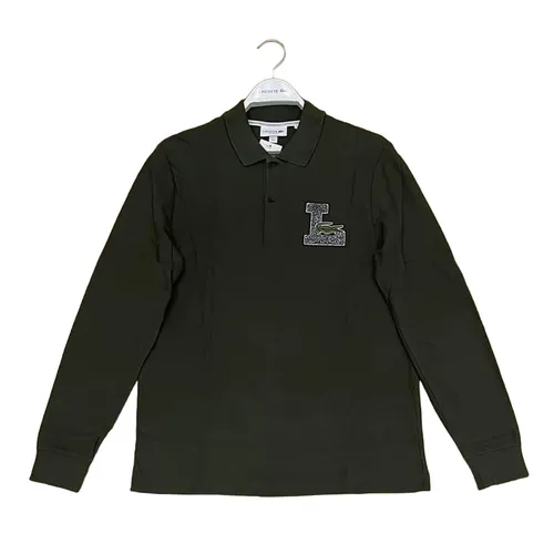 Áo Polo Dài Tay Nam Lacoste Long-Sleeve Letter Patch Piqué Polo Shirt Màu Xanh Green Size 5 - Thời trang - Vua Hàng Hiệu