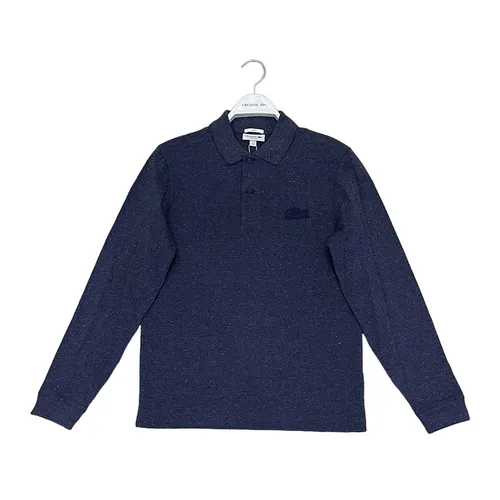 Áo Polo Dài Tay Nam Lacoste Long Sleeve Piqué Polo Màu Tím Than Size 3