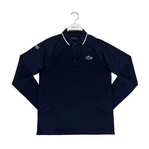 Áo Polo Dài Tay Nam Lacoste Men's Golf Long Sleeve Polo Shirt Màu Xanh Navy Size 4