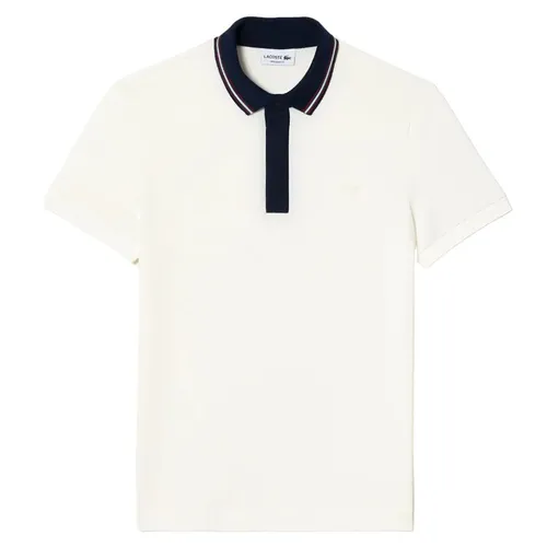 Áo Polo Nam Lacoste Men's Regular Fit Contrast Neck Smart Paris PH1125 51 70V Màu Trắng Size 4