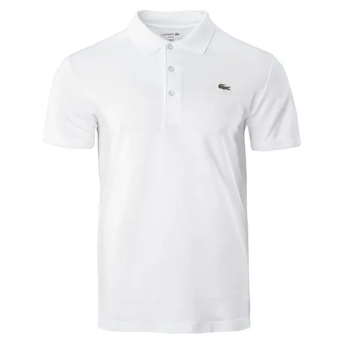 Thời trang Áo Polo - Áo Polo Nam Lacoste Men's Slim Fit Tennis Ultra-light Cotton Knit YH4801 00 001 Màu Trắng Size 4 - Vua Hàng Hiệu