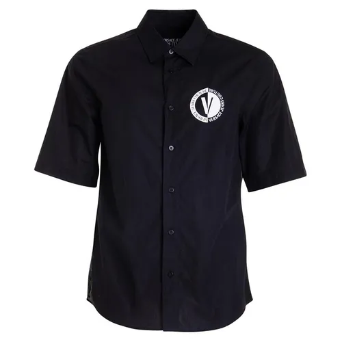 Áo Sơ Mi Cộc Tay Nam Versace E75GALY11CN002 GB02 Màu Đen Size 48
