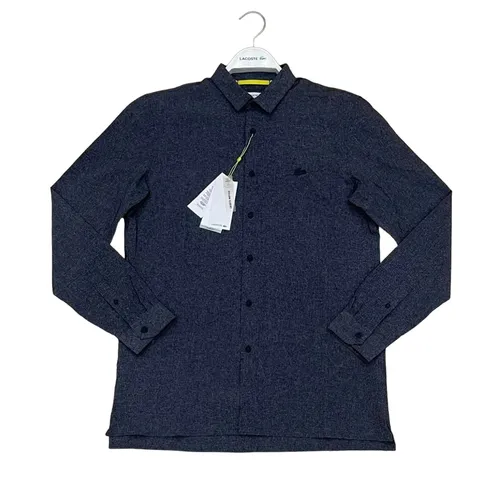 Áo Sơ Mi Lacoste Men's Shirt Màu Xanh Xám Size 38