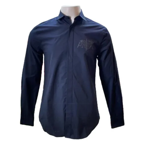 Áo Sơ Mi Nam Armani Exchange 6LZC12/ZNTQZ - GD04 Màu Xanh Đen Size S