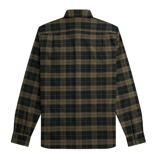 Thời trang Fred Perry - Áo Sơ Mi Nam Fred Perry Tartan Shirt M5663 - Q20 Màu Xanh/Đen Size M - Vua Hàng Hiệu
