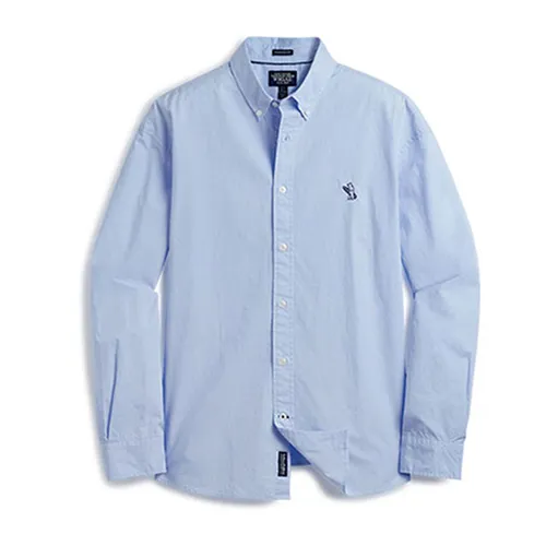 Áo Sơ Mi Nam WHOAU Overfit Shirts WHYAE2332U Màu Xanh Blue