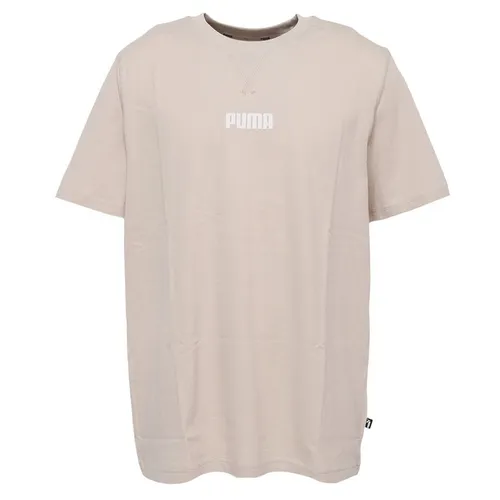Puma - Áo Thun Nam Puma Short Sleeve Tshirt Modern Basics Beige 847407 Màu Be - Vua Hàng Hiệu