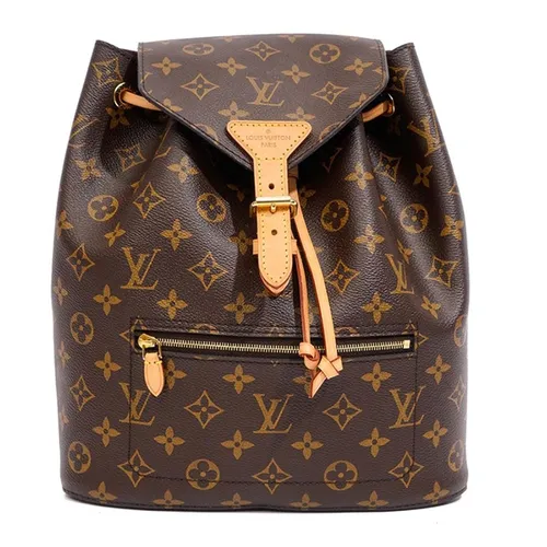 Túi xách Louis Vuitton Balo - Balo Nữ Louis Vuitton LV Montsouris Backpack Monogram Canvas Màu Nâu Đen - Vua Hàng Hiệu