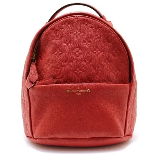 Túi xách Louis Vuitton Balo - Balo Nữ Louis Vuitton LV Sorbonne Rucksack Monogram Empreinte Backpack M44015 Màu Đỏ - Vua Hàng Hiệu