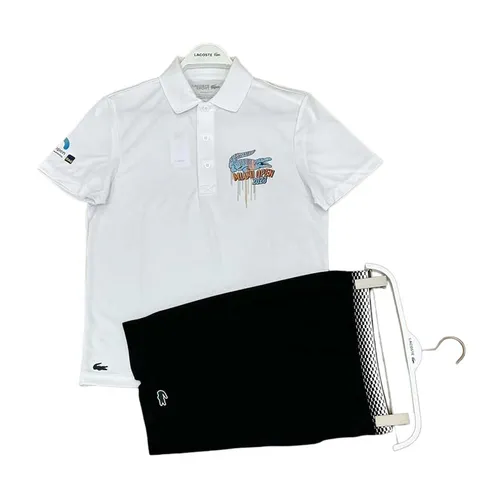 Bộ Quần Áo Cộc Tay Nam Lacoste Men's Sport Miami Open Màu Đen - Trắng - Thời trang - Vua Hàng Hiệu