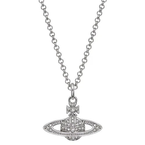Dây Chuyền Nữ Vivienne Westwood Mini Bas Relief Pendant Necklace Màu Bạc - Trang sức - Vua Hàng Hiệu