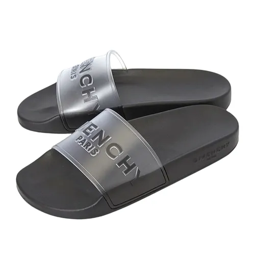 Dép Givenchy Slide Flat Sandals Black BE3004E188 Màu Đen Xám Size 39