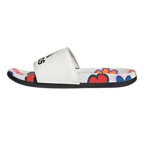 Dép Nữ Adidas Adilette Comfort Slides IE4971 Màu Trắng Họa Tiết Size 37