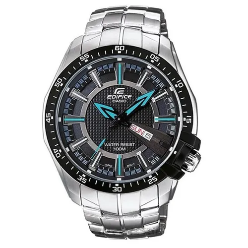Đồng hồ - Đồng Hồ Nam Cassio Edifice EF-130D-1A2 A11 Màu Bạc Đen - Vua Hàng Hiệu