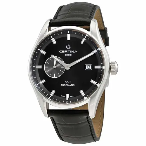 Certina - Đồng Hồ Nam Certina Automatic DS 1 Small Second C006.428.16.051.00 (C0064281605100) Màu Đen Bạc - Vua Hàng Hiệu