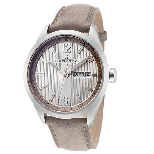 Hamilton - Đồng Hồ Nam Hamilton Broadway Silver Dial Grey H43311915 40mm Màu Nâu Bạc - Vua Hàng Hiệu