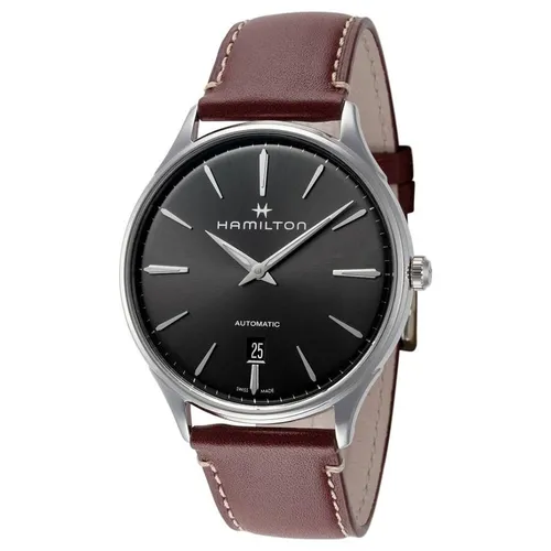 Hamilton - Đồng Hồ Nam Hamilton Jazzmaster Thinline Automatic H38525881 40mm Màu Nâu Đen - Vua Hàng Hiệu
