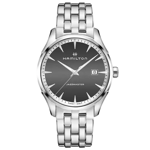 Hamilton - Đồng Hồ Nam Hamilton Quartz H32451181 Jazzmaster Thinline 40mm Màu Bạc Đen - Vua Hàng Hiệu