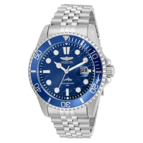 Invicta Dây kim loại - Đồng Hồ Nam Invicta Pro Diver Quartz Blue Dial Stainless Steel Men Watch 30610 Màu Bạc Xanh - Vua Hàng Hiệu