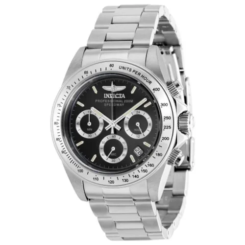 Đồng hồ - Đồng Hồ Nam Invicta Speedway Chronograph GMT Quartz Black Dial Men Watch 37168 Màu Bạc Đen - Vua Hàng Hiệu