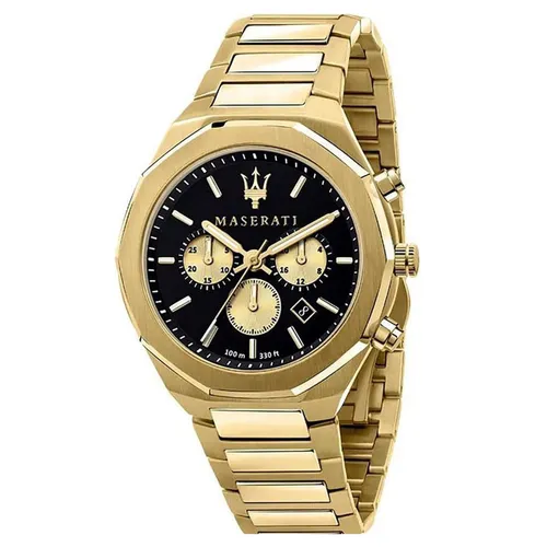 Đồng hồ - Đồng Hồ Nam Maserati Stile Automatic Men's Watch R8873642001 Màu Đen Vàng - Vua Hàng Hiệu