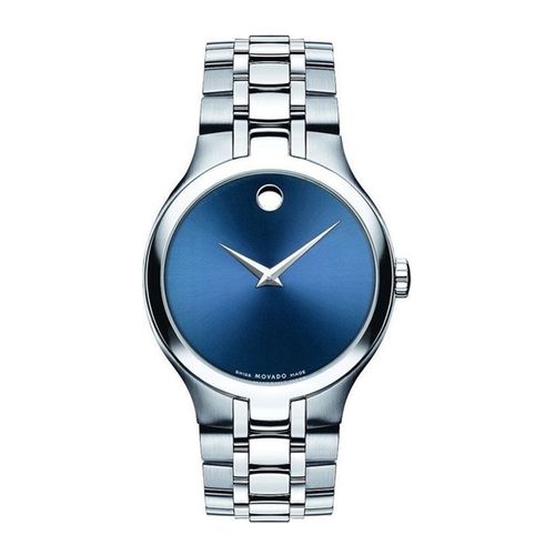 Đồng Hồ Nam Movado 0606369 Collection Blue Watch Màu Xanh Bạc