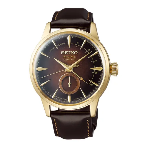 Đồng hồ - Đồng Hồ Nam Seiko Presage Cocktail Limited SSA392J1 Màu Nâu Vàng - Vua Hàng Hiệu