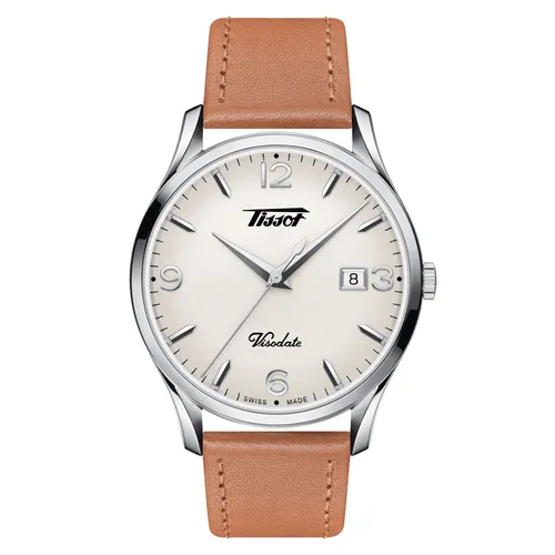 Đồng Hồ Nam Tissot Heritage Visodate 40mm T1184101627700 Màu Nâu Trắng