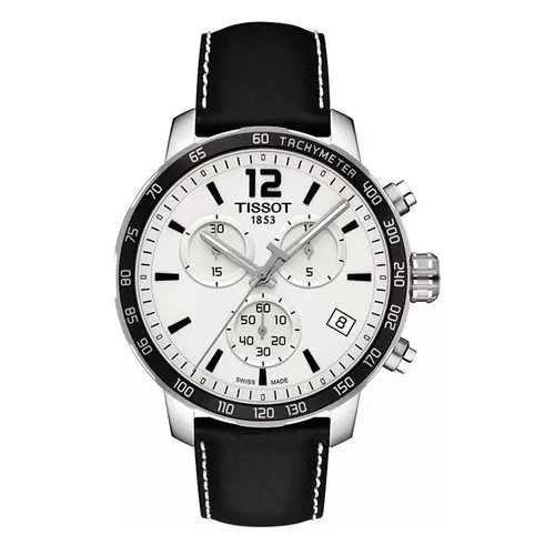 Đồng hồ - Đồng Hồ Nam Tissot Quickster T095.417.16.037.00 Watch Màu Đen Trắng - Vua Hàng Hiệu