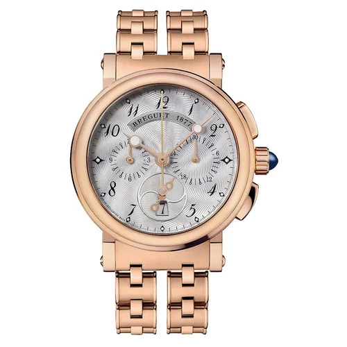 Đồng Hồ Nữ Breguet Marine Chronograph Gold Ladies 8827BR/52/RM0 Màu Vàng Hồng