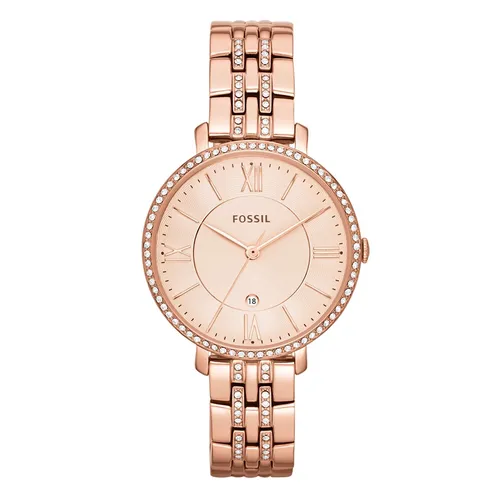 Đồng Hồ Nữ Fossil Jacqueline Rose Gold-Tone Stainless Steel Watch ES3546 Màu Vàng Hồng