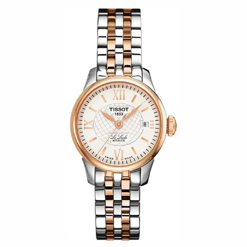 Đồng hồ - Đồng Hồ Nữ Tissot T41218333 Le Locle Automatic Ladies Watch Màu Demi (Vàng Hồng – Bạc) - Vua Hàng Hiệu