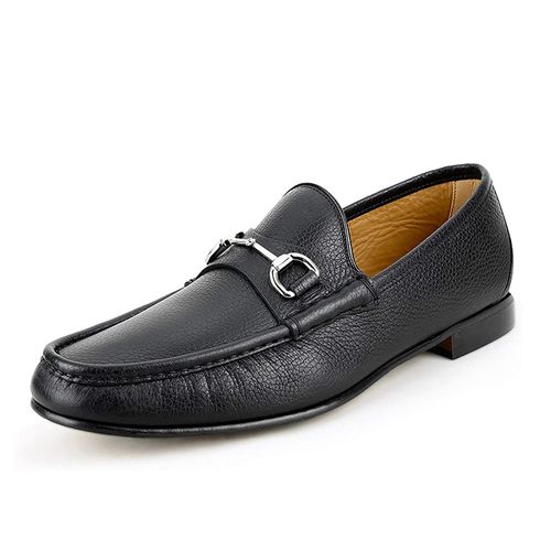 Giày Lười Nam Gucci Classic Horsebit Loafer367762 Màu Đen Size 43