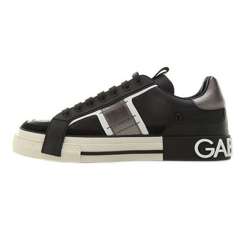 Giày Sneaker Dolce & Gabbana D&G 2.Zero Custom Leather Màu Đen Size 5