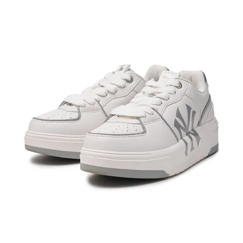 Giày Thể Thao MLB Chunky Liner Basic New York Yankees 3ASXCLB3N-50SIS Màu Trắng Bạc Size 250