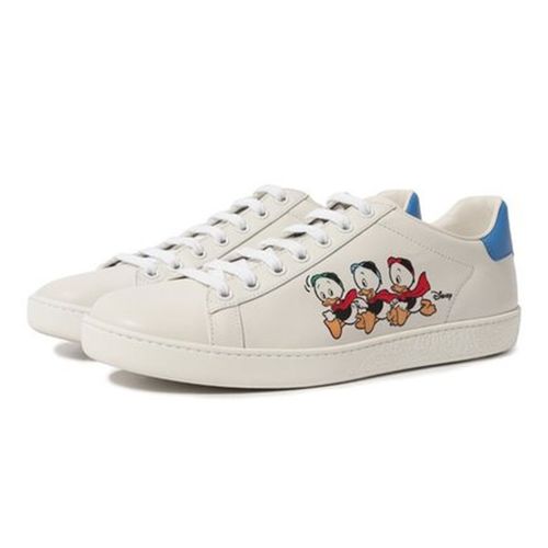 Giày Thể Thao Nam Gucci x Disney Donald Duck Ace Màu Trắng Size 41