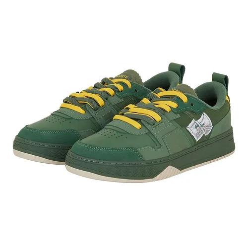 Giày Thể Thao Nam Lacoste L001 Crafted Leather Sneakers 45SMA0078 1M8 Màu Xanh Bộ Đội Size 9.5